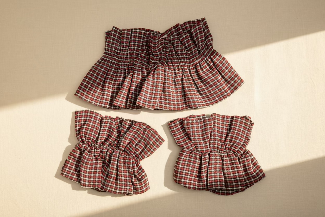 Maroon Vintage Hand & Neck Cuff Set (1 Set)