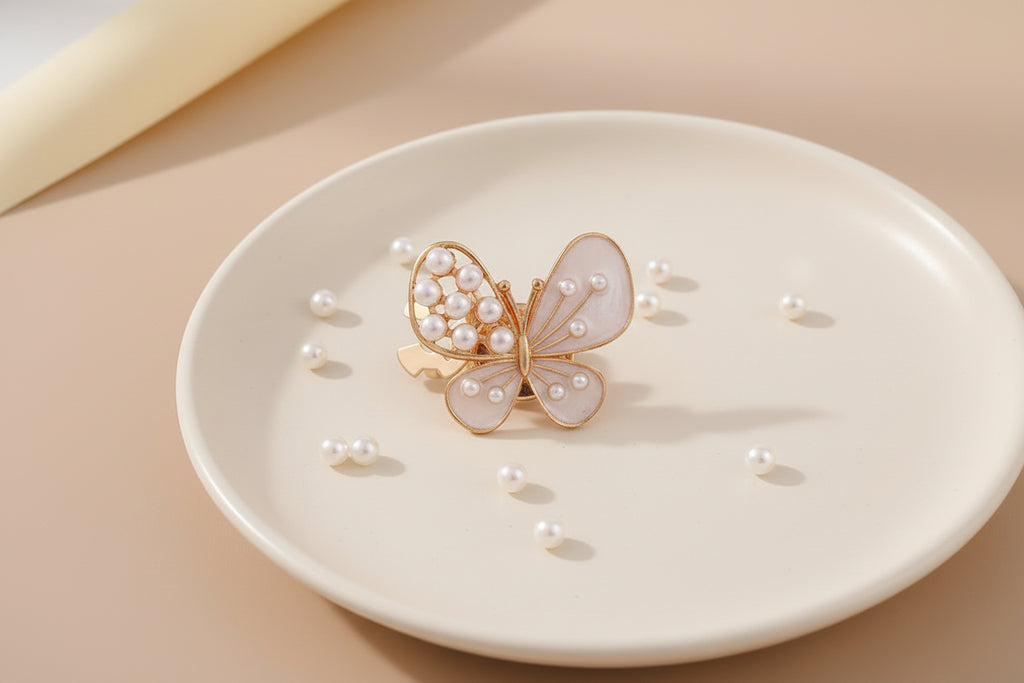 Pearl Butterfly Cufflinks (Pair)