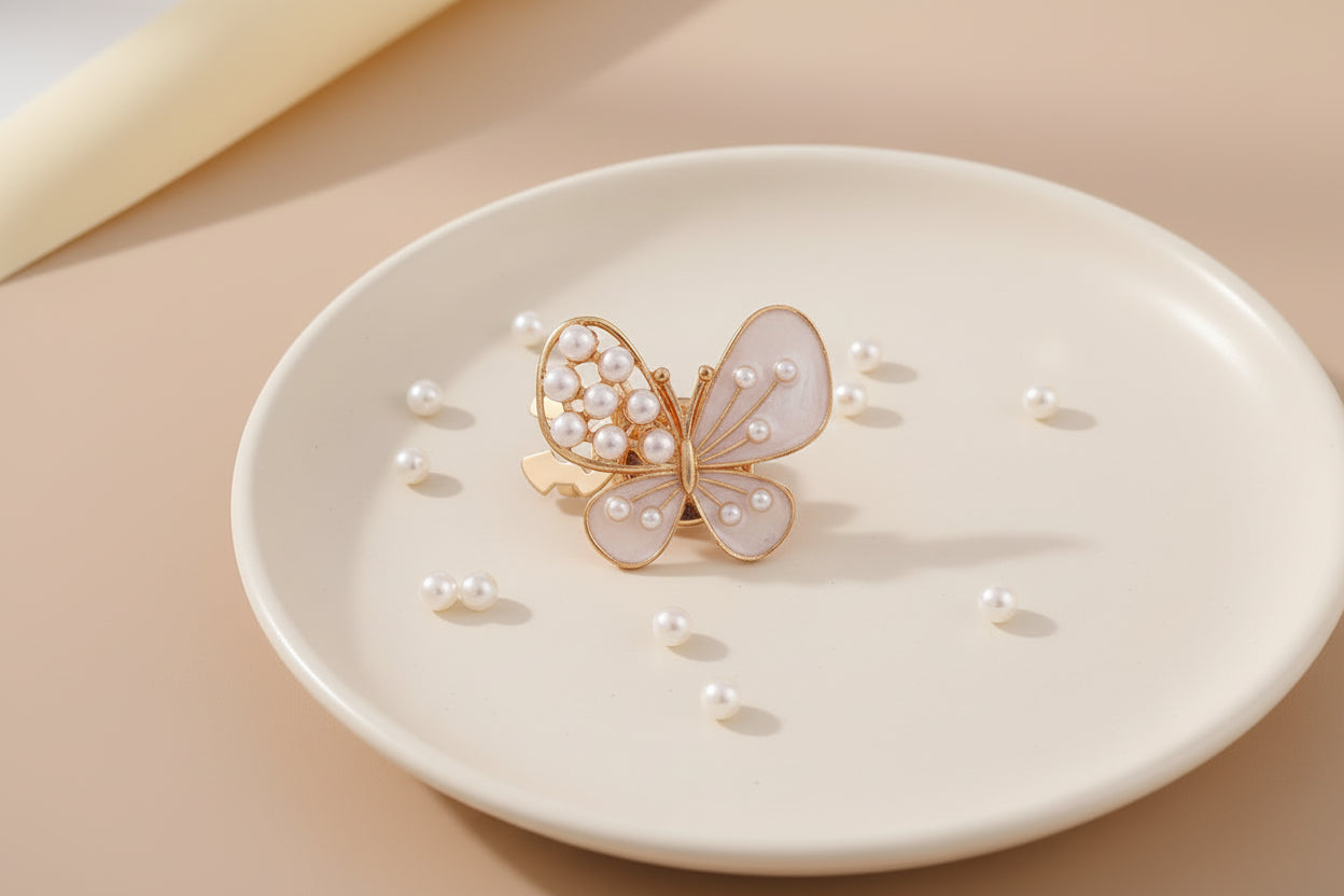 Pearl Butterfly Cufflinks (Pair)