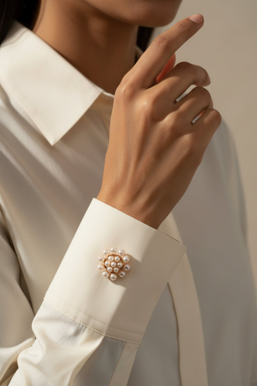Pearl Cluster Cufflinks (Pair)