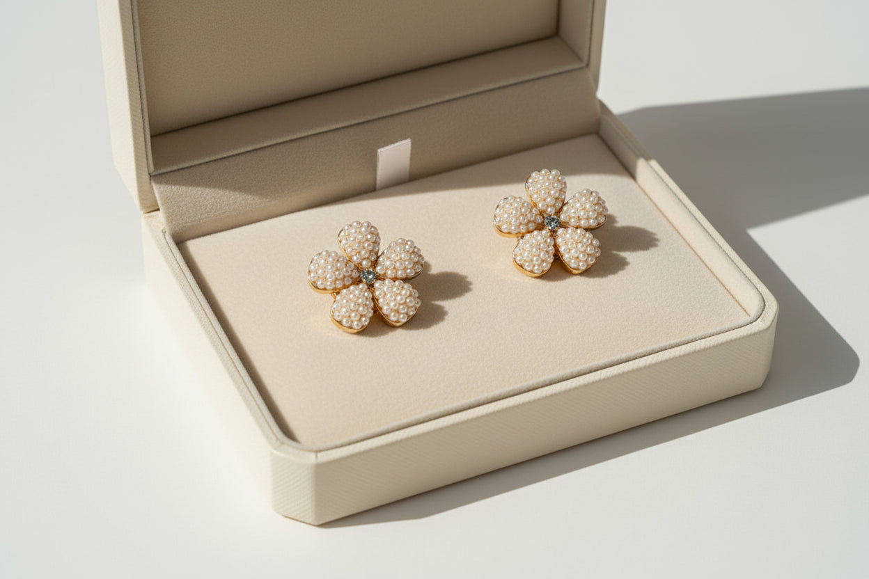 Pearl Petal Cufflinks (Pair)