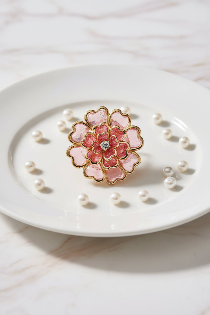 Rose Bloom Crystal (Pair)