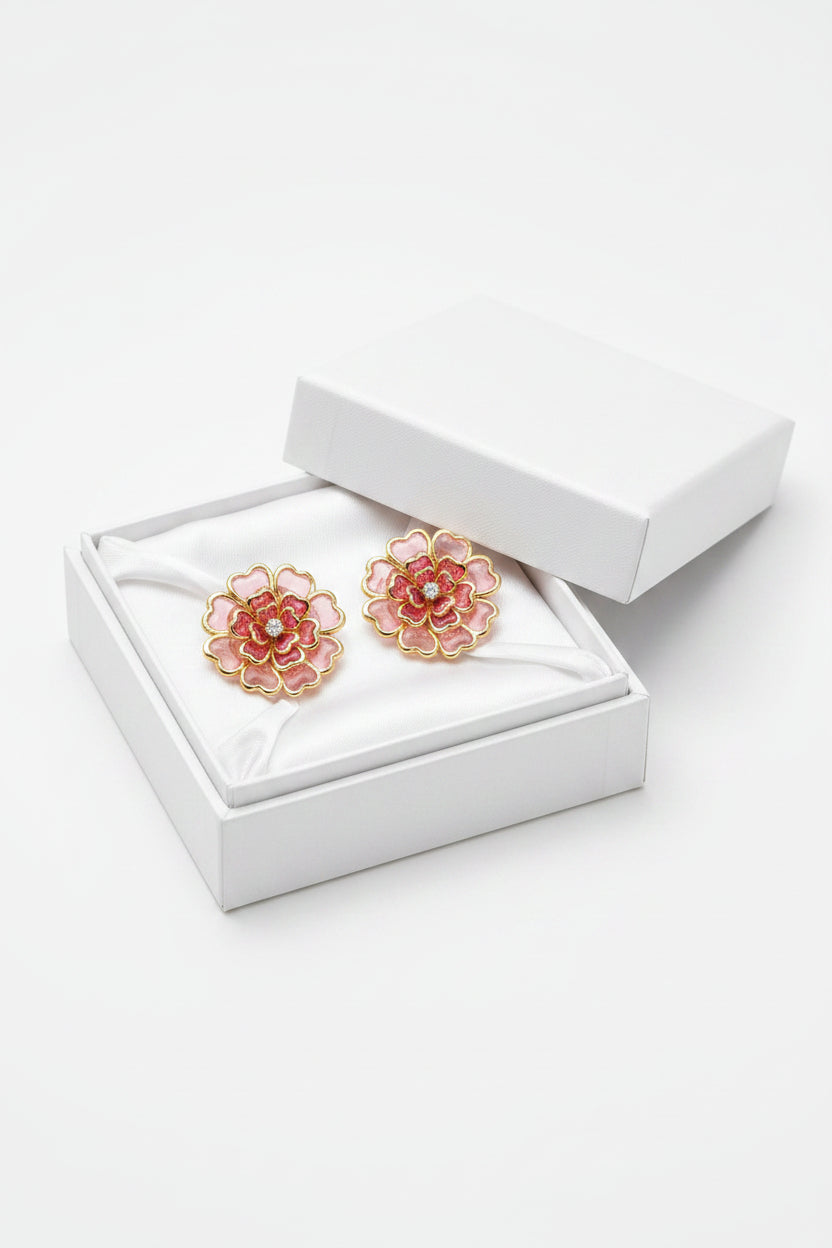 Rose Bloom Crystal (Pair)