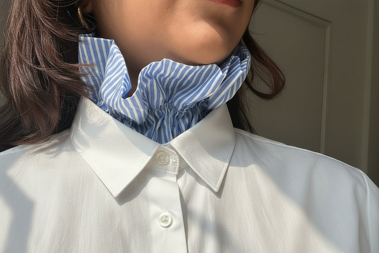 Blue Stripes Hand & Neck Cuff Set (1 Set)